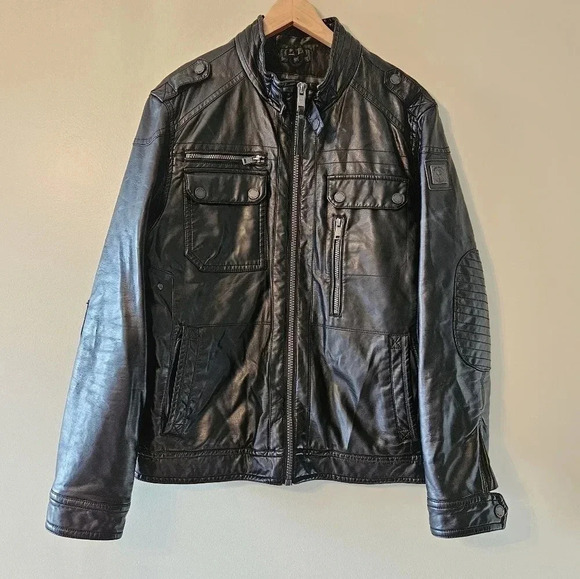Projek Raw Vegan  Leather Moto Bohemian Biker Hippie Jacket Black Size Medium. - Picture 3 of 16